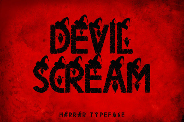 Devil Scream Font Prasetya Letter 