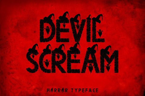Devil Scream Font Prasetya Letter 