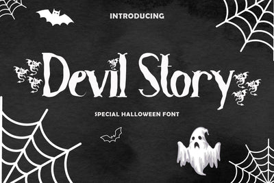 Devil Story Font Prasetya Letter 
