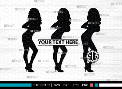 Devil Woman Striptease Monogram, Devil Woman Striptease Silhouette, Devil Woman Striptease SVG, Striptease Svg, Girl Svg, Sexy Woman Bundle, SB00424 SVG ETC Craft 