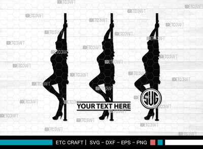 Devil Woman Striptease Monogram, Devil Woman Striptease Silhouette, Devil Woman Striptease SVG, Striptease Svg, Girl Svg, Sexy Woman Bundle, SB00424 SVG ETC Craft 