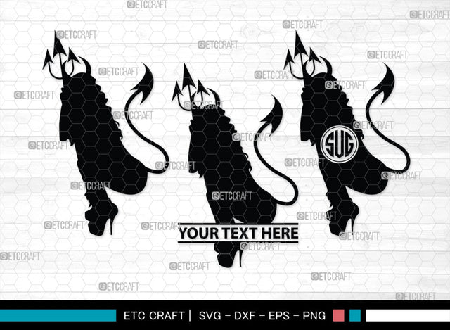 Devil Woman Striptease Monogram, Devil Woman Striptease Silhouette, Devil Woman Striptease SVG, Striptease Svg, Girl Svg, Sexy Woman Bundle, SB00424 SVG ETC Craft 