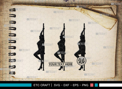 Devil Woman Striptease Monogram, Devil Woman Striptease Silhouette, Devil Woman Striptease SVG, Striptease Svg, Girl Svg, Sexy Woman Bundle, SB00424 SVG ETC Craft 