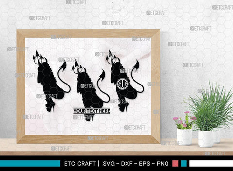 Devil Woman Striptease Monogram, Devil Woman Striptease Silhouette, Devil Woman Striptease SVG, Striptease Svg, Girl Svg, Sexy Woman Bundle, SB00424 SVG ETC Craft 