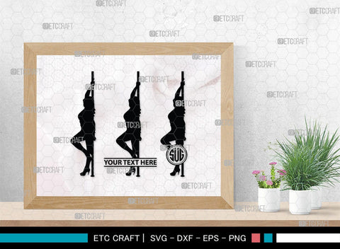 Devil Woman Striptease Monogram, Devil Woman Striptease Silhouette, Devil Woman Striptease SVG, Striptease Svg, Girl Svg, Sexy Woman Bundle, SB00424 SVG ETC Craft 