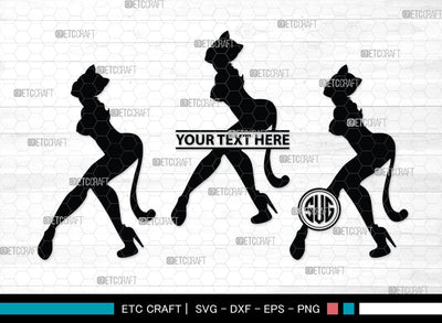 Devil Woman Striptease Monogram, Devil Woman Striptease Silhouette, Devil Woman Striptease SVG, Striptease Svg, Girl Svg, Sexy Woman Bundle, SB00424 SVG ETC Craft 