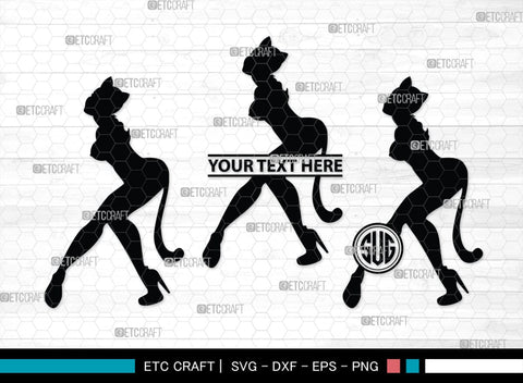 Devil Woman Striptease Monogram, Devil Woman Striptease Silhouette, Devil Woman Striptease SVG, Striptease Svg, Girl Svg, Sexy Woman Bundle, SB00424 SVG ETC Craft 