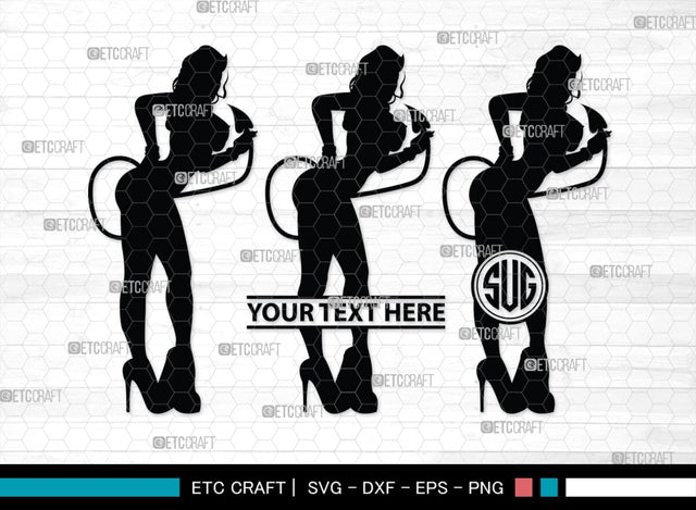 Devil Woman Striptease Monogram, Devil Woman Striptease Silhouette, Devil Woman Striptease SVG, Striptease Svg, Girl Svg, Sexy Woman Bundle, SB00424 SVG ETC Craft 