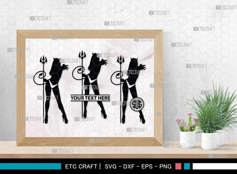 Devil Woman Striptease Monogram, Devil Woman Striptease Silhouette, Devil Woman Striptease SVG, Striptease Svg, Girl Svg, Sexy Woman Bundle, SB00424 SVG ETC Craft 
