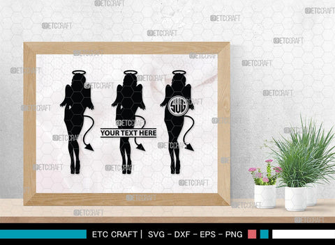 Devil Woman Striptease Monogram, Devil Woman Striptease Silhouette, Devil Woman Striptease SVG, Striptease Svg, Girl Svg, Sexy Woman Bundle, SB00424 SVG ETC Craft 