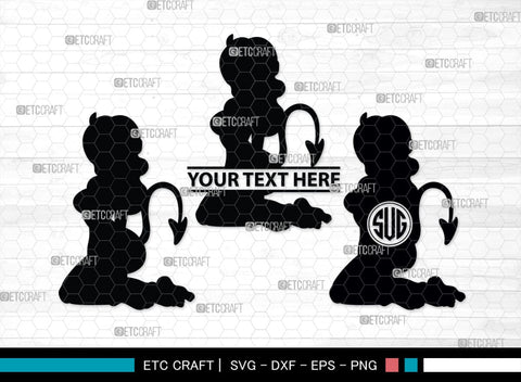 Devil Woman Striptease Monogram, Devil Woman Striptease Silhouette, Devil Woman Striptease SVG, Striptease Svg, Girl Svg, Sexy Woman Bundle, SB00424 SVG ETC Craft 
