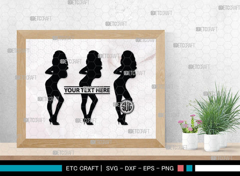 Devil Woman Striptease Monogram, Devil Woman Striptease Silhouette, Devil Woman Striptease SVG, Striptease Svg, Girl Svg, Sexy Woman Bundle, SB00424 SVG ETC Craft 