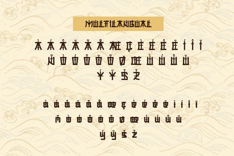 DEZARU Faux Japanese Font Font twinletter 