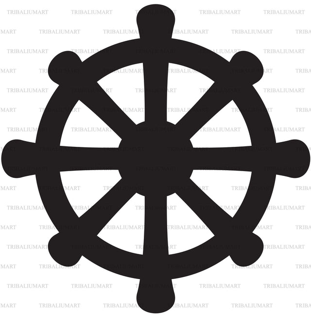 Dharmachakra SVG TribaliumArtSF 