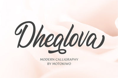 Dhealova - Romantic Script Font Motokiwo 
