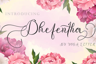 Dhefentha Font Prasetya Letter 
