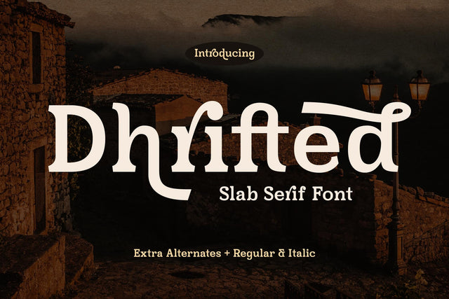 Dhrifted Typeface Font Storytype Studio 