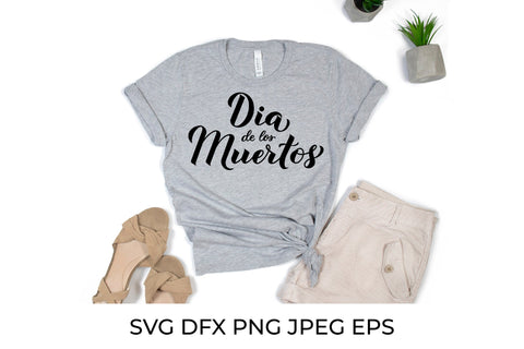 Dia de los Muertos hand lettered SVG. Mexican holiday Day of the Dead SVG LaBelezoka 