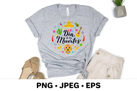 Dia de los Muertos round sign sublimation Sublimation LaBelezoka 