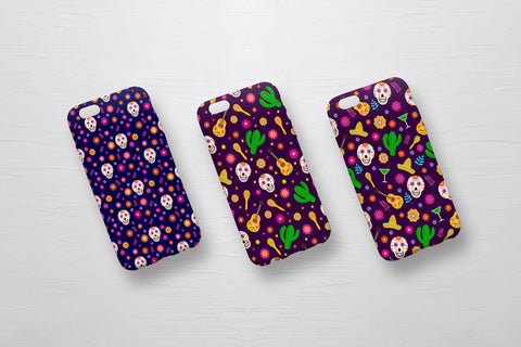 Dia De Los Muertos Seamless Patterns. Mexican Digital Paper Digital Pattern LaBelezoka 