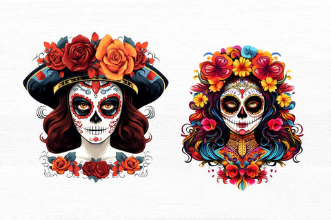 Dia De Los Muertos Skeleton Clipart Sublimation Regulrcrative 