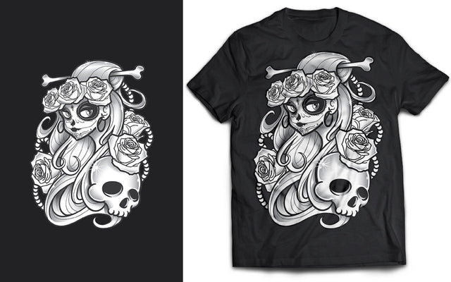Dia De Los Muertos SVG T-Shirt Design SVG naemmiah021 