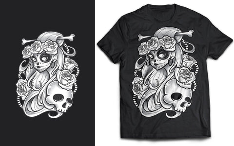 Dia De Los Muertos SVG T-Shirt Design SVG naemmiah021 