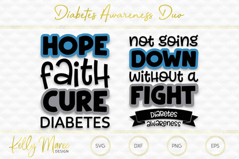 Diabetes Cut File Duo Kelly Maree Design 