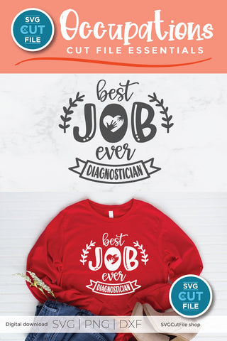 Diagnostician svg, diag svg, school diagnostician, best job ever SVG SVG Cut File 