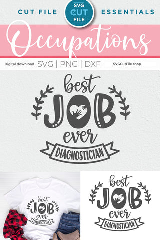 Diagnostician svg, diag svg, school diagnostician, best job ever SVG SVG Cut File 