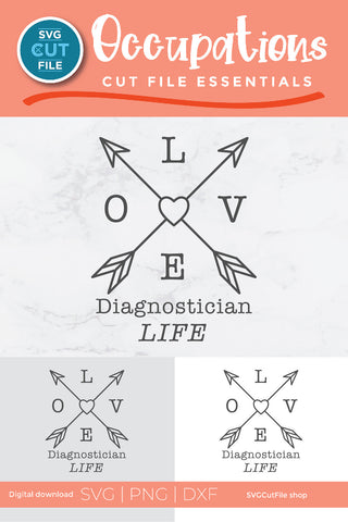 Diagnostician svg, diag svg, school diagnostician SVG SVG Cut File 