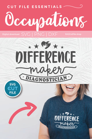 Diagnostician svg, diag svg, school diagnostician SVG SVG Cut File 