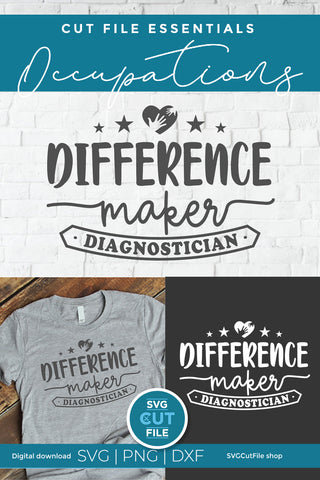 Diagnostician svg, diag svg, school diagnostician SVG SVG Cut File 