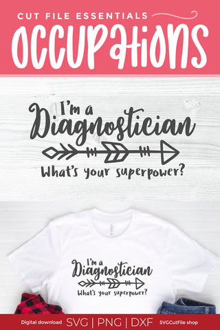 Diagnostician svg Super Power SVG SVG Cut File 