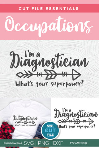 Diagnostician svg Super Power SVG SVG Cut File 