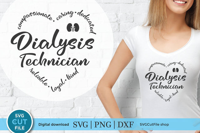 Dialysis tech svg subway art heart for crafters SVG SVG Cut File 