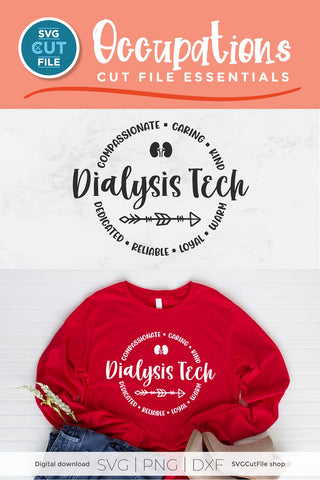 Dialysis Tech SVG with Round Circle SVG SVG Cut File 