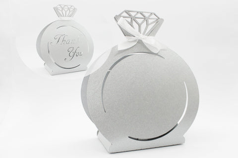 Diamond favor box template, Diamond gift box svg SVG CuttingLineStore 