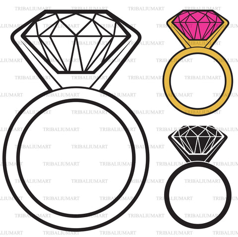 Diamond Ring SVG TribaliumArtSF 