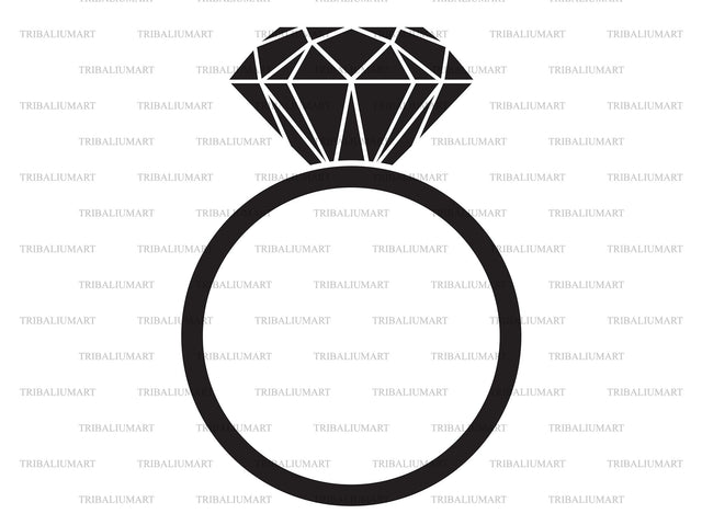 Diamond ring SVG TribaliumArtSF 