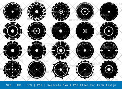 Diamond Saw Blades Silhouette, Diamond Saw Blades SVG, Saw Blades Svg, Saw Svg, Carpentry Svg, Saw Blades Bundle, SB00939 SVG ETC Craft 