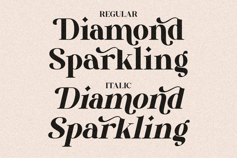 Diamond Sparkling Font Letterena Studios 