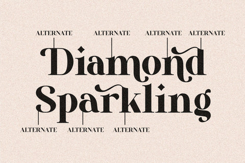 Diamond Sparkling Font Letterena Studios 