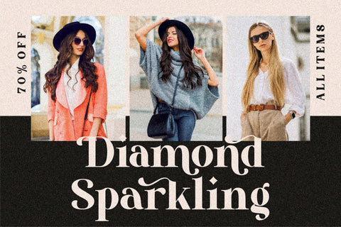 Diamond Sparkling Font Letterena Studios 