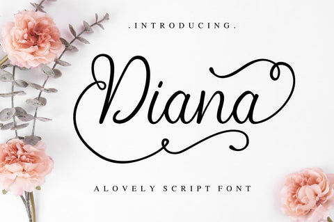 Diana script SVG Chamsae Studio 