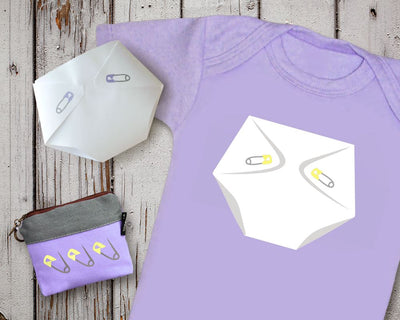 Diaper and Safety Pins SVG Designed by Geeks 