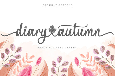 Diary Autumn Font Prasetya Letter 