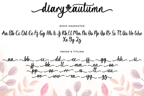 Diary Autumn Font Prasetya Letter 