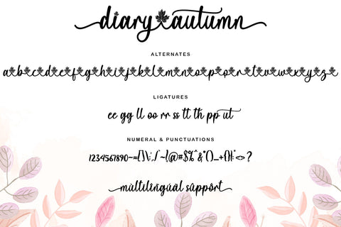 Diary Autumn Font Prasetya Letter 