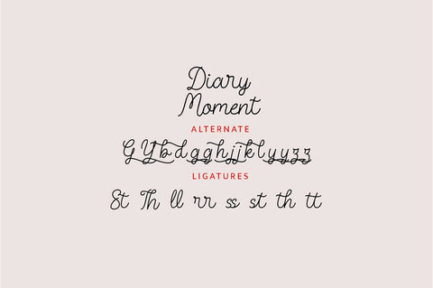 Diary Moment Font Font Jun Creative 